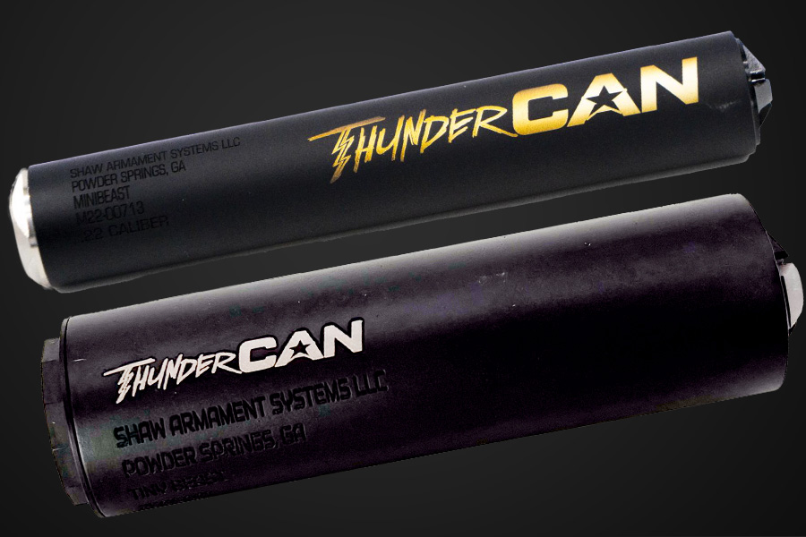 Rimfire suppressors — ThunderCan Mini Beast 22 and Tiny Beast 22